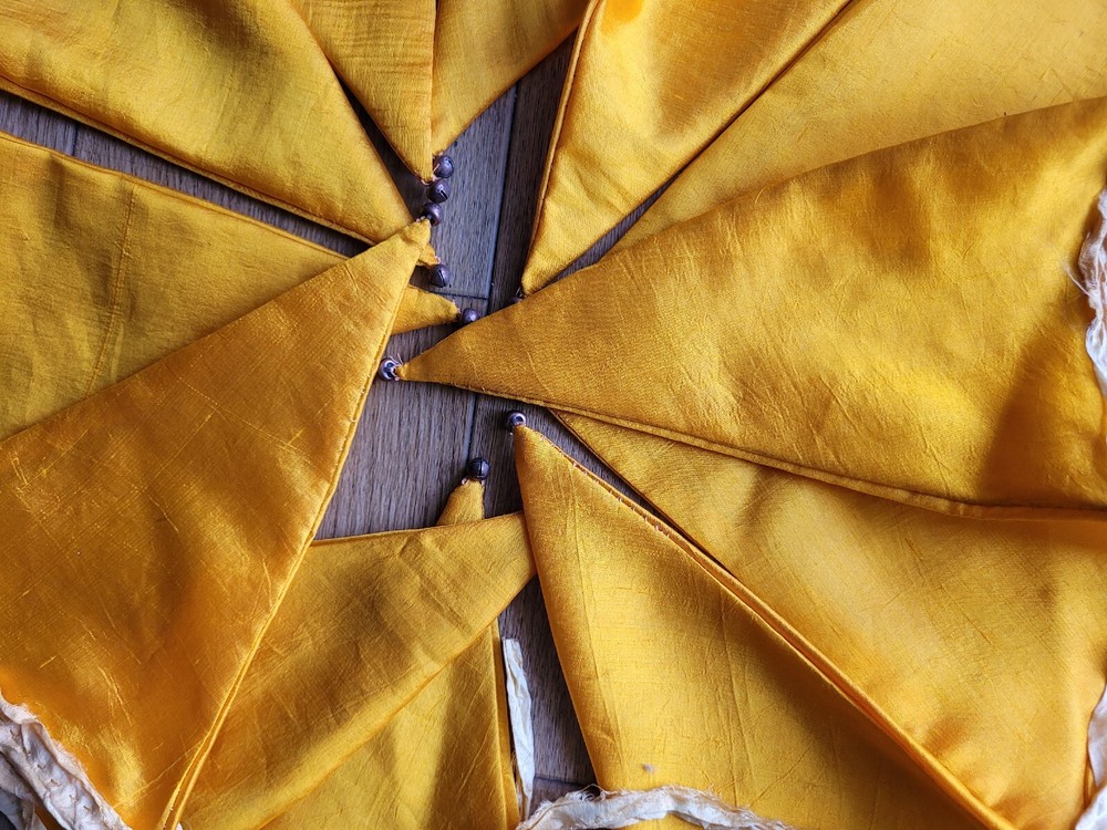 Boho Gold Silk Bunting 3m