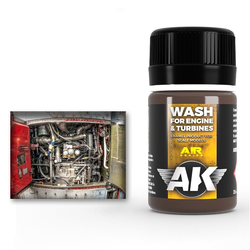AK Interactive Wash For Aircraft Engine
