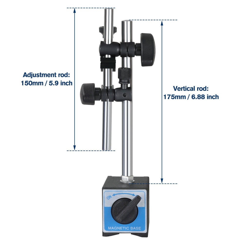 Dial Indicator with Magnetic Base Point Precision Inspection Set Dial Test US