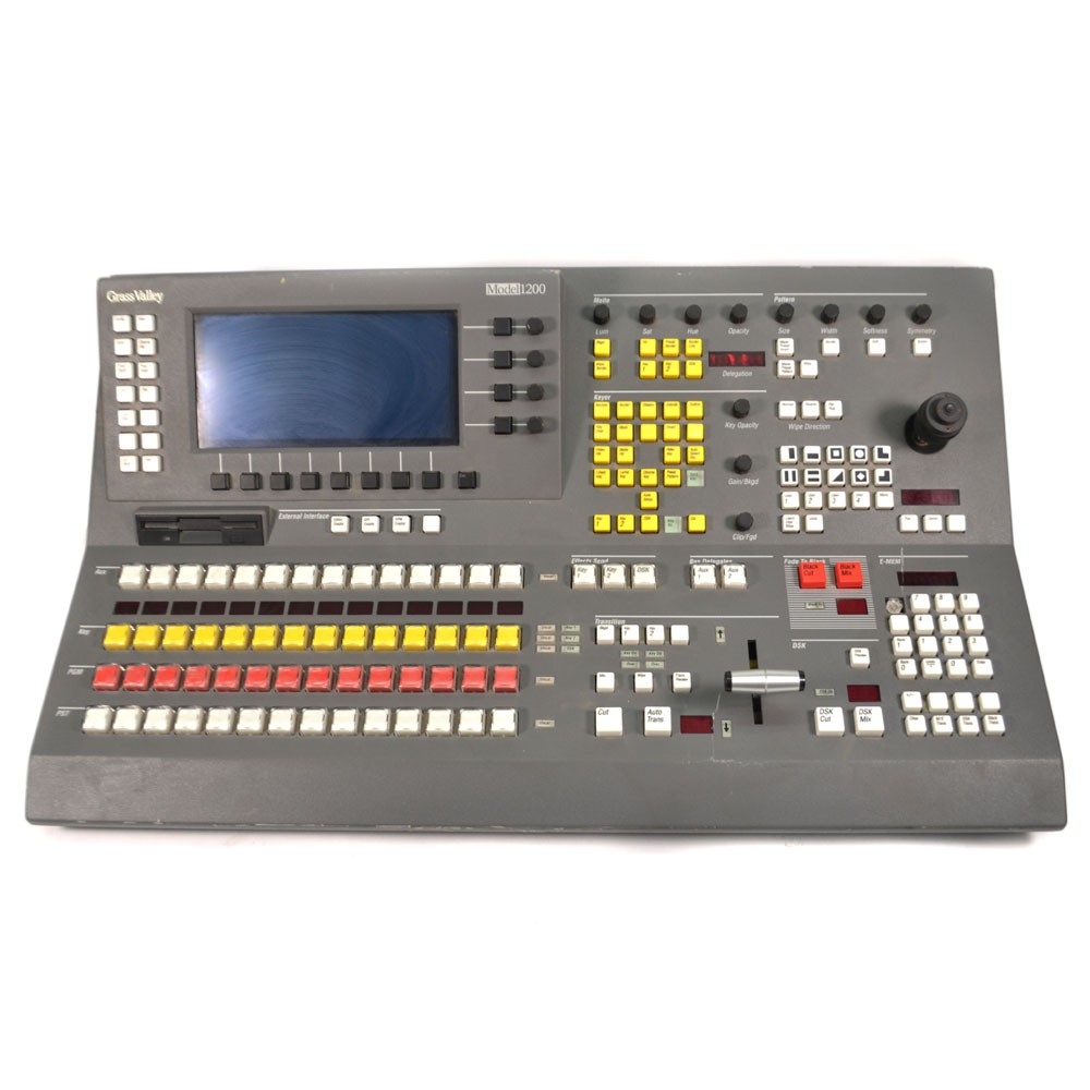 Grass Valley Model 1200 Analog Broadcast Production Switcher Console AS/IS