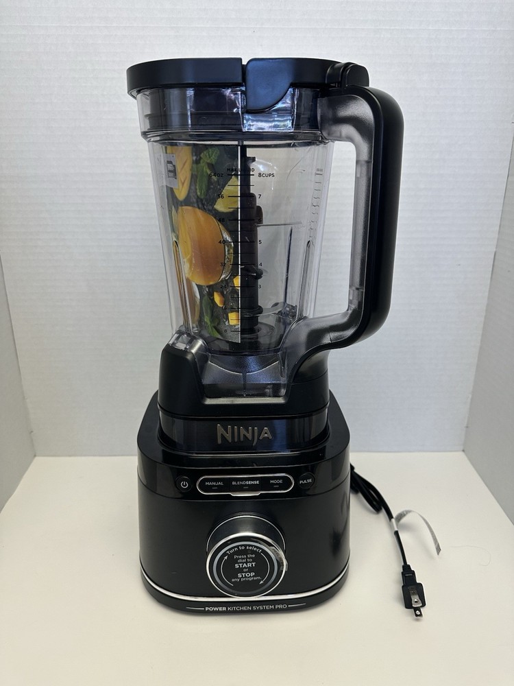 Ninja Power Kitchen System Pro Electric Blender 64oz Dishwasher Safe Pulse Black