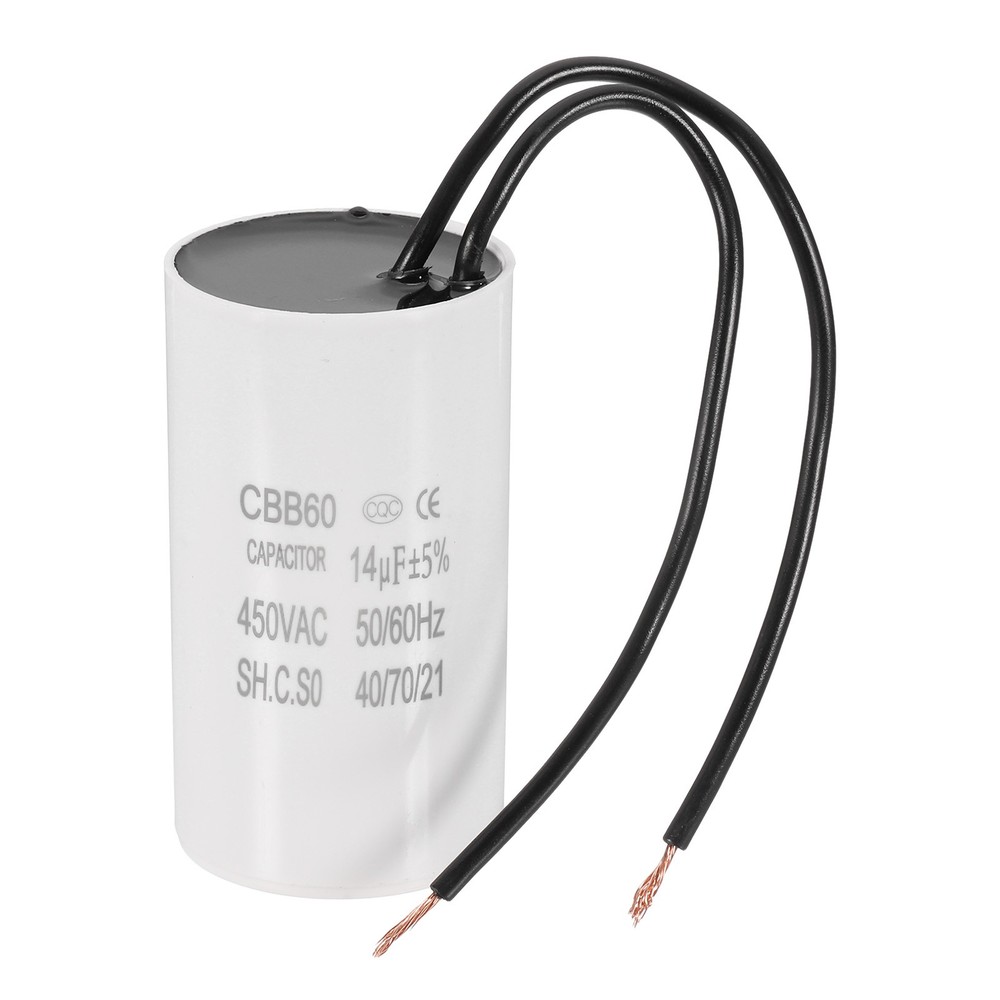 14uF CBB60 Running Capacitor, Run Capacitor,White