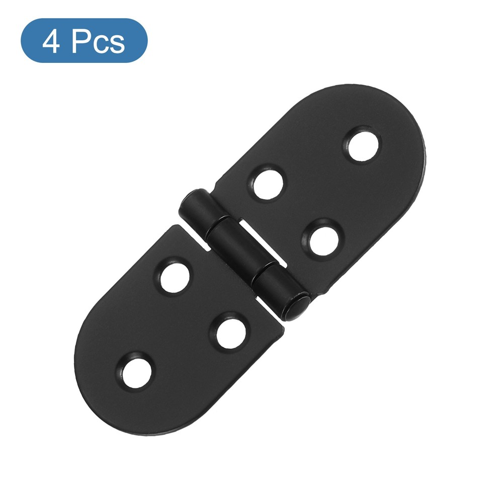 4pcs Folding Table Hinge Iron 270 Degree Table Hinges Black