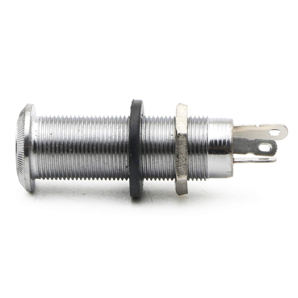 Swhmc 1/4inches Electric Guitar Jack Chrome Threaded Cylinder Output Input Ja...