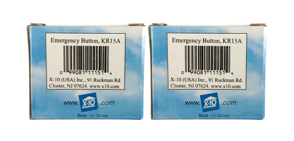 X-10 Big Red Security Emergency Panic Button 2-Pack (Model KR15A)