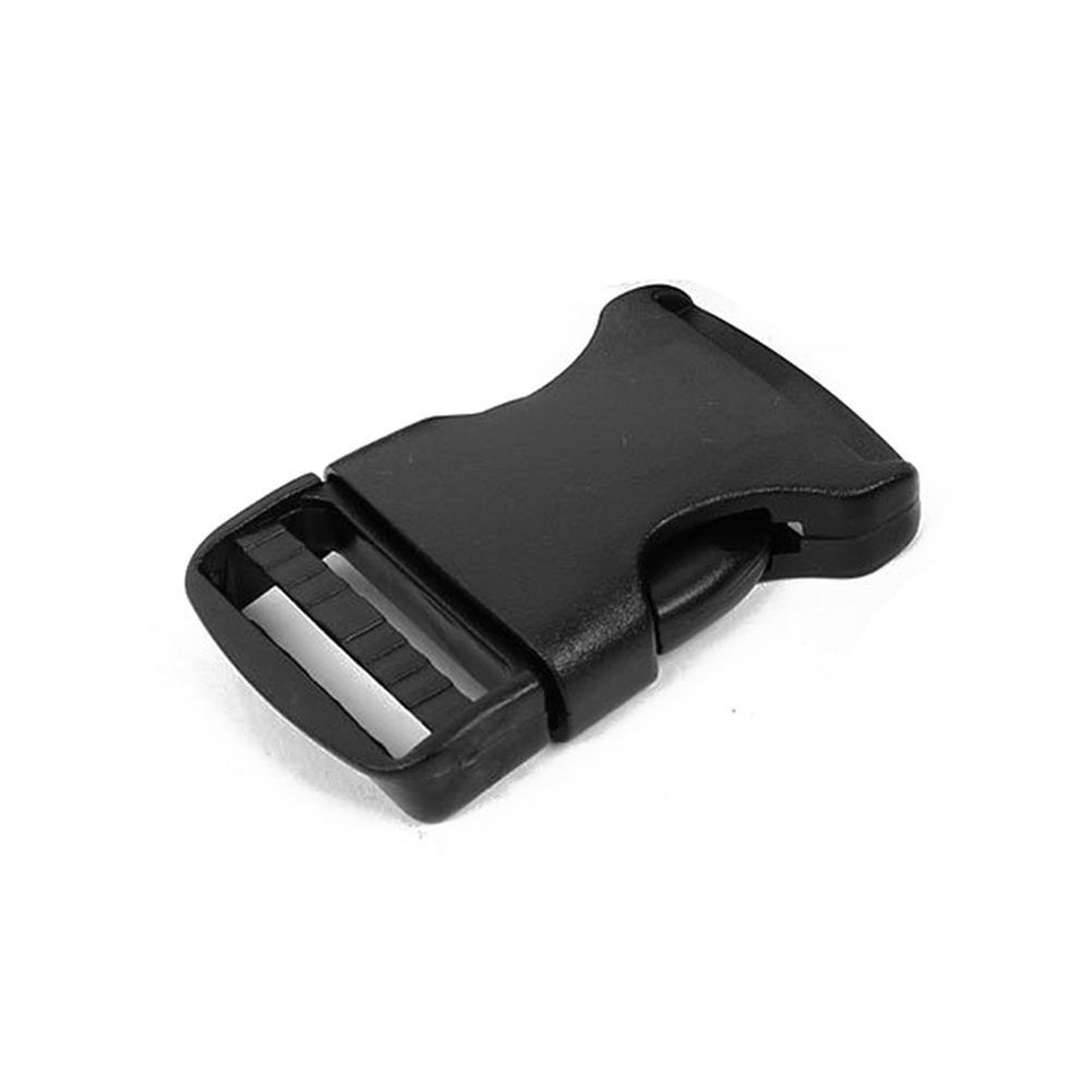 (Pack 100) Black Plastic Backpack Release Buckle for 1" Wide Webbing Strap