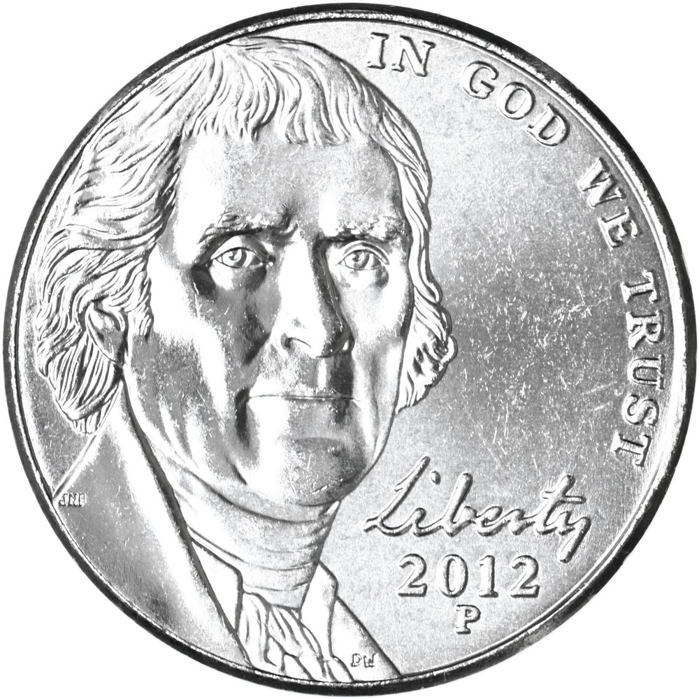 2012 P Jefferson Nickel Gem BU US Coin