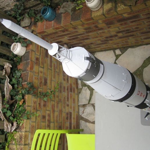 3d printed APOLLO 7 SATURN 1B rocket 1:48