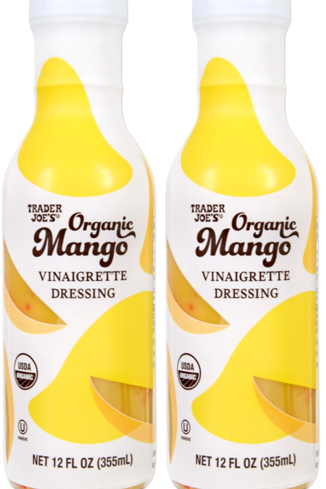 2 X Trader Joe's Organic Organic Mango Vinaigrette 12 oz each