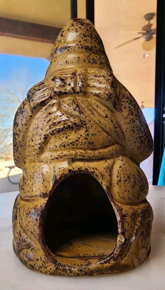 Vintage Clay Buddha Incense Burner