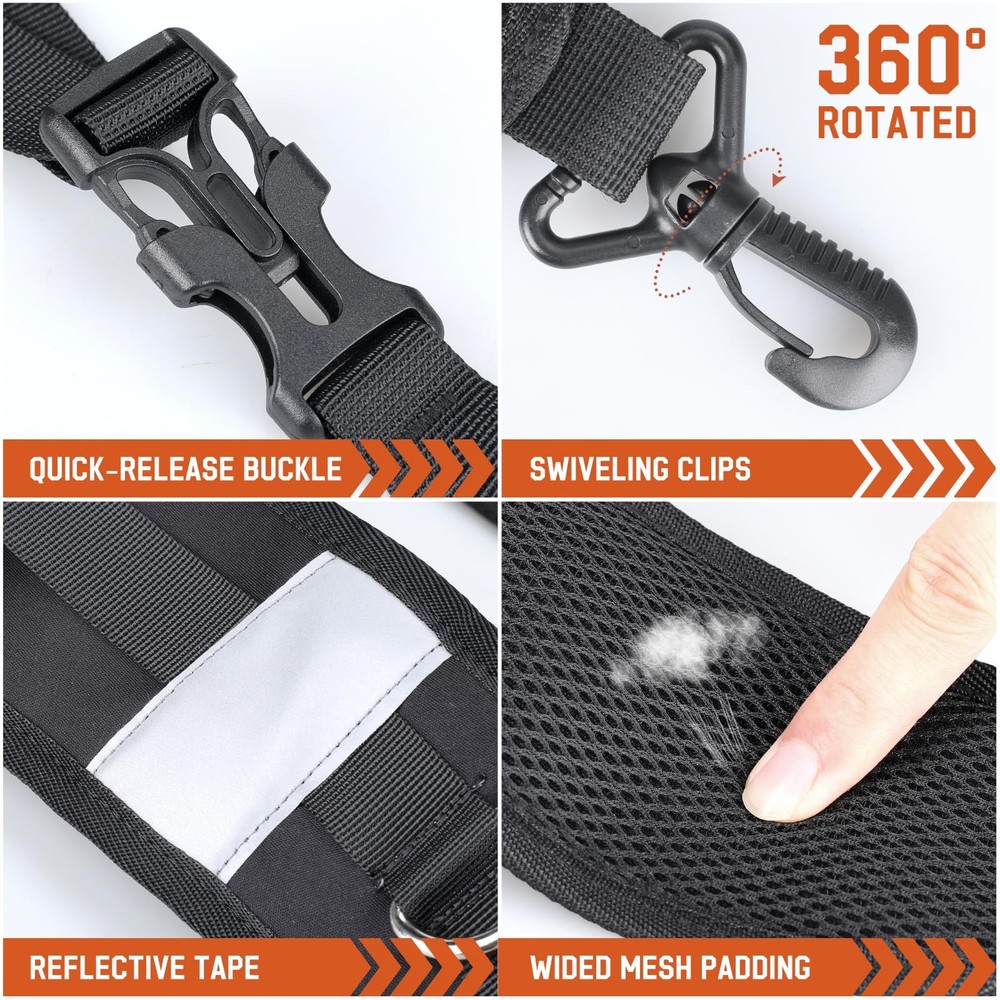 Backpack Straps, Backpack Shoulder Strap for bags strap Black One Size