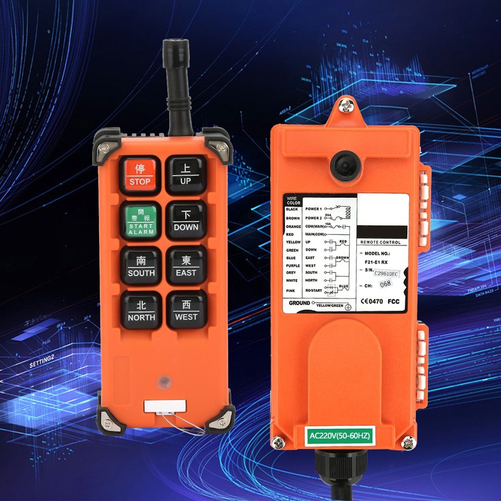 220V Industrial Wireless Remote Control Transmitter Receiver F21-E1B