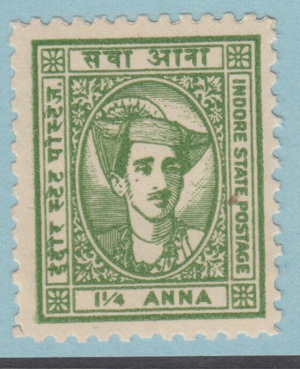 INDIA - INDORE STATE 37  MINT NEVER HINGED OG ** NO FAULTS EXTRA FINE! - ARC