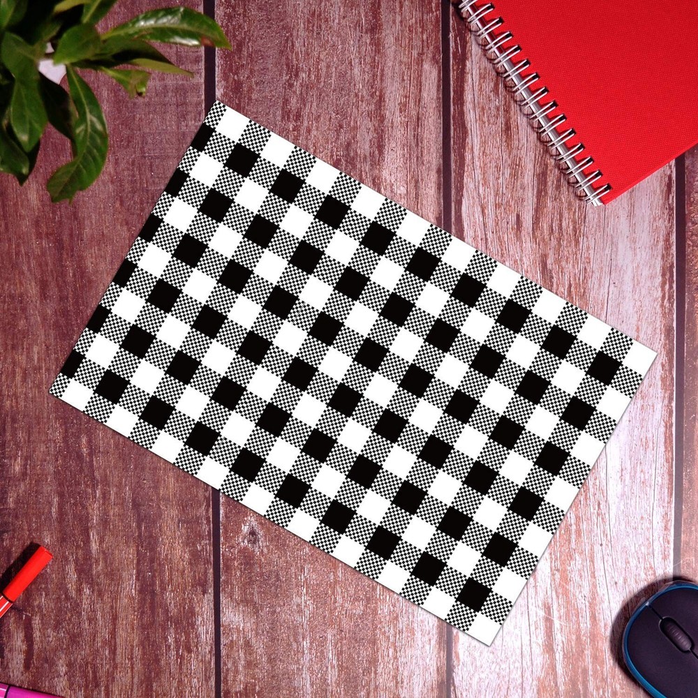 100 Count - 14.5 x 19 inch,Poly Mailer Black Gingham Plaid Package Envelope, ...