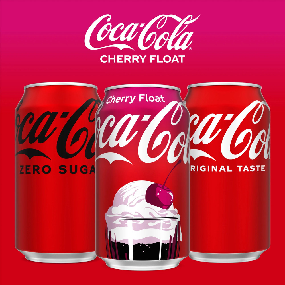 Coca-Cola Cherry Float Soda Pop Fridge Pack Cans, 12 Fl Oz, 12 Pack