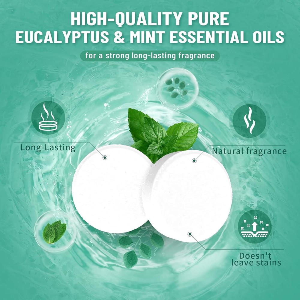 Shower Steamers Aromatherapy, 8-Pack Bombs Eucalyptus & Mint...