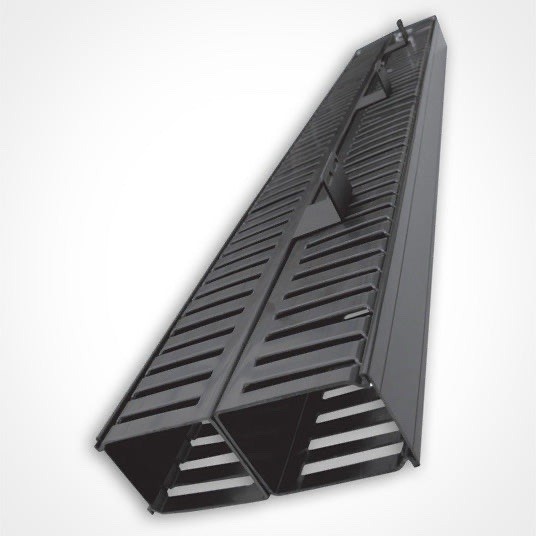 Vertical Cable Manager 6’ Front & Back. 140 Cable Capacity for Network Rack
