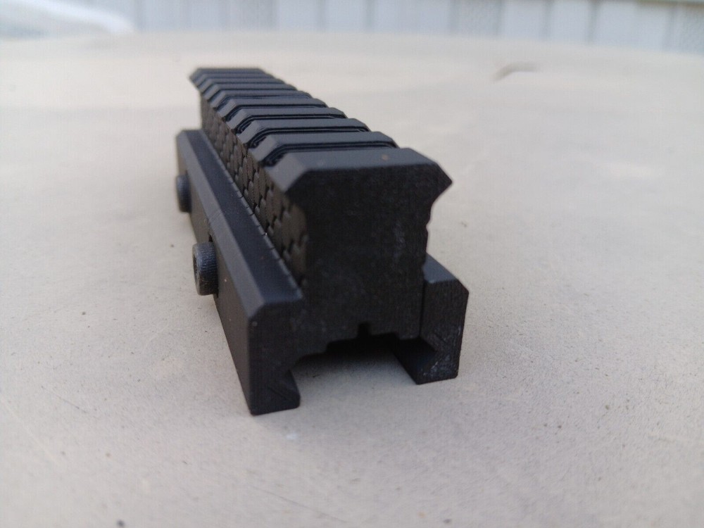 Airsoft Riser Picatinny Rail Mount , 100mm Length , ABS Plastic