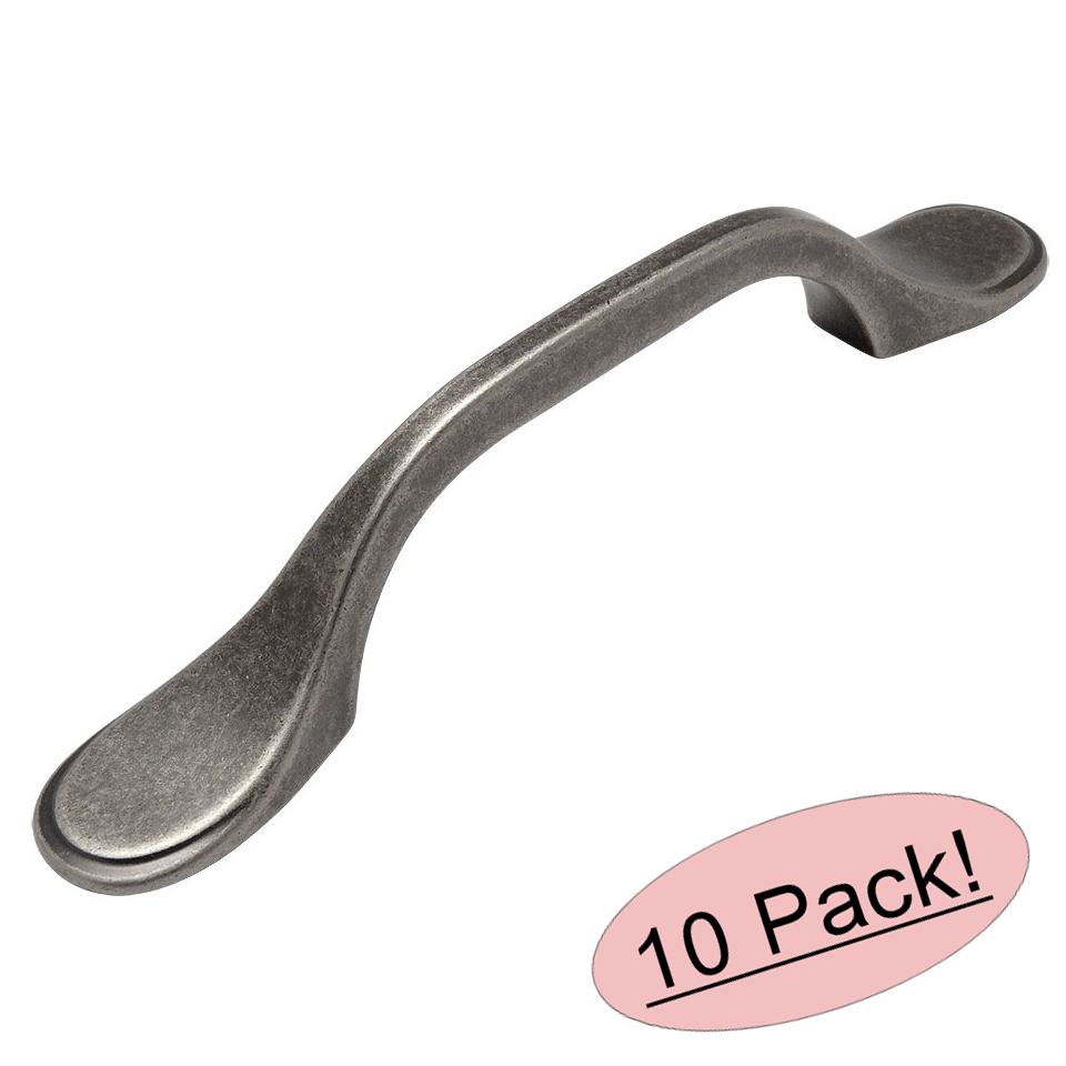 *10 Pack* Cosmas Cabinet Hardware Weathered Nickel Handle Pulls #9533WN