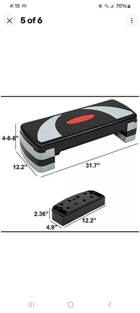 BalanceFrom Adjustable Workout Aerobic Stepper Step Platform Trainer