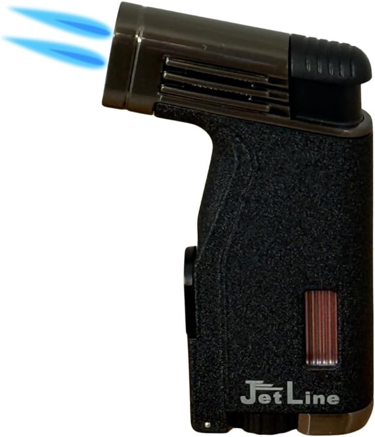 Jetline C-45 Dual Flame Cigar Lighter - Black