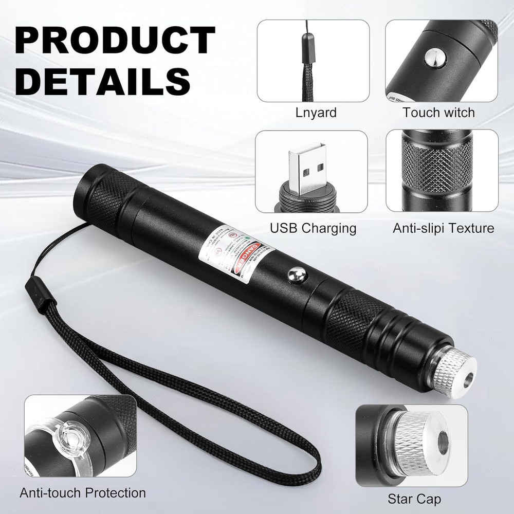 Long Range Red Laser Pointer, Laser Pointer High Power, Red Lazer Pointer Rechar