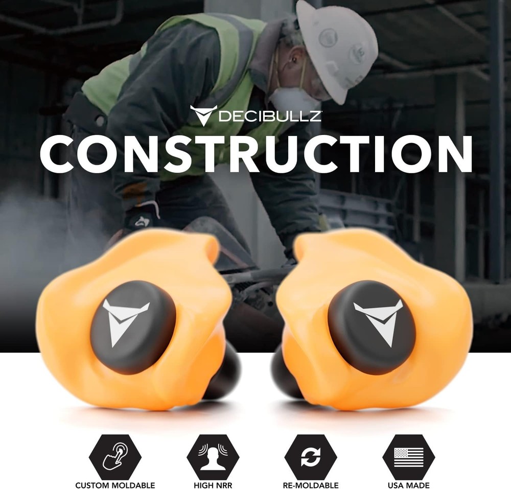 Custom Molded Earplugs 31dB NRR - Shooting, Travel, Work