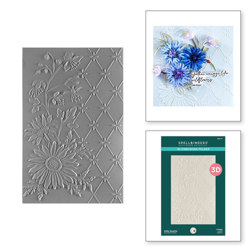 Spellbinders 3D Embossing Folder - Wildly Beautiful, E3D-117