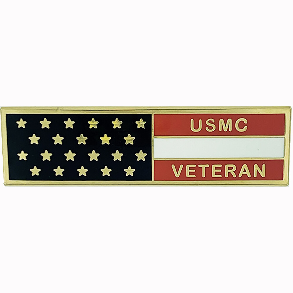 USMC Veteran Flag Lapel Pin
