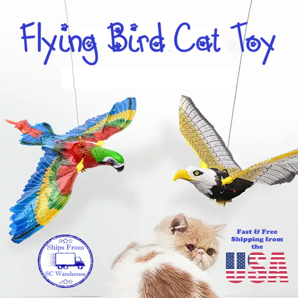 Electronic Interactive Flying Bird Cat Toy | Hanging Pet Stimulation Exercise