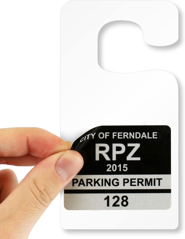 15 mil Plastic Parking Permit Tags 25 Pack