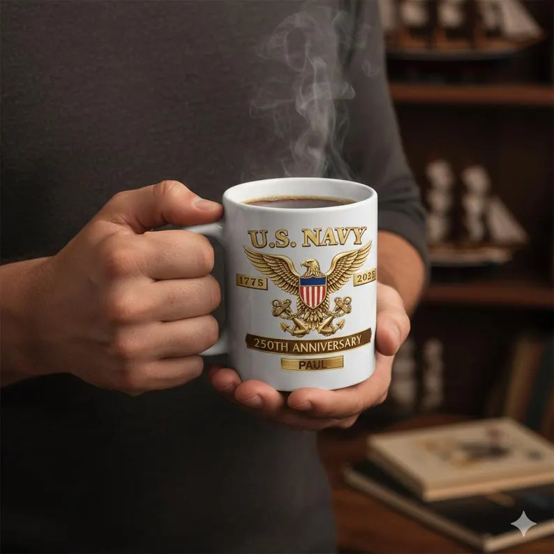 US Navy 250th Anniversary Personalized