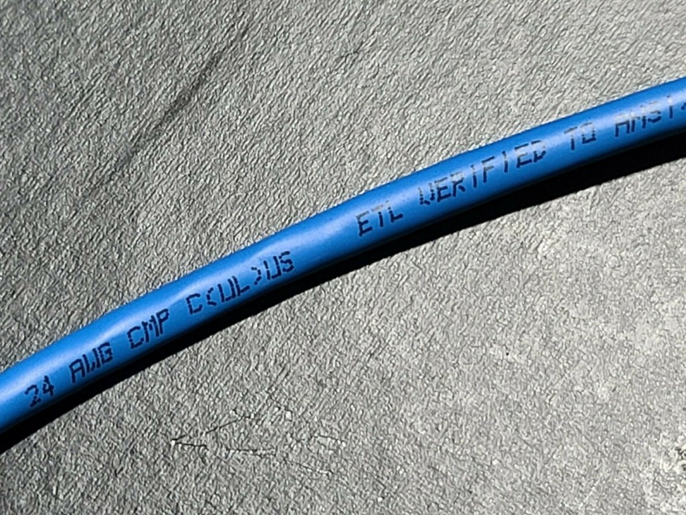 ComTran 32567 24/4P COM-Link Cat5E CMP Plenum Network Ethernet Cable Blue /100ft