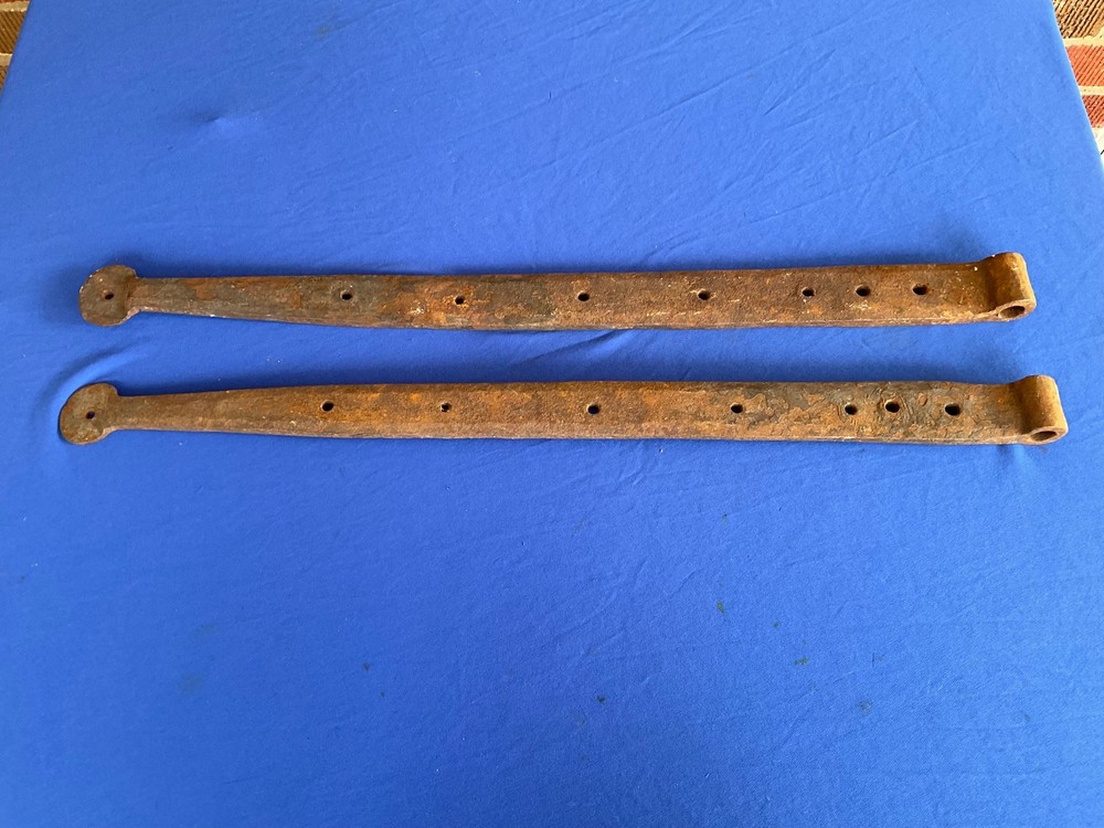 Antique Iron STRAP HINGES 25 1/2" long