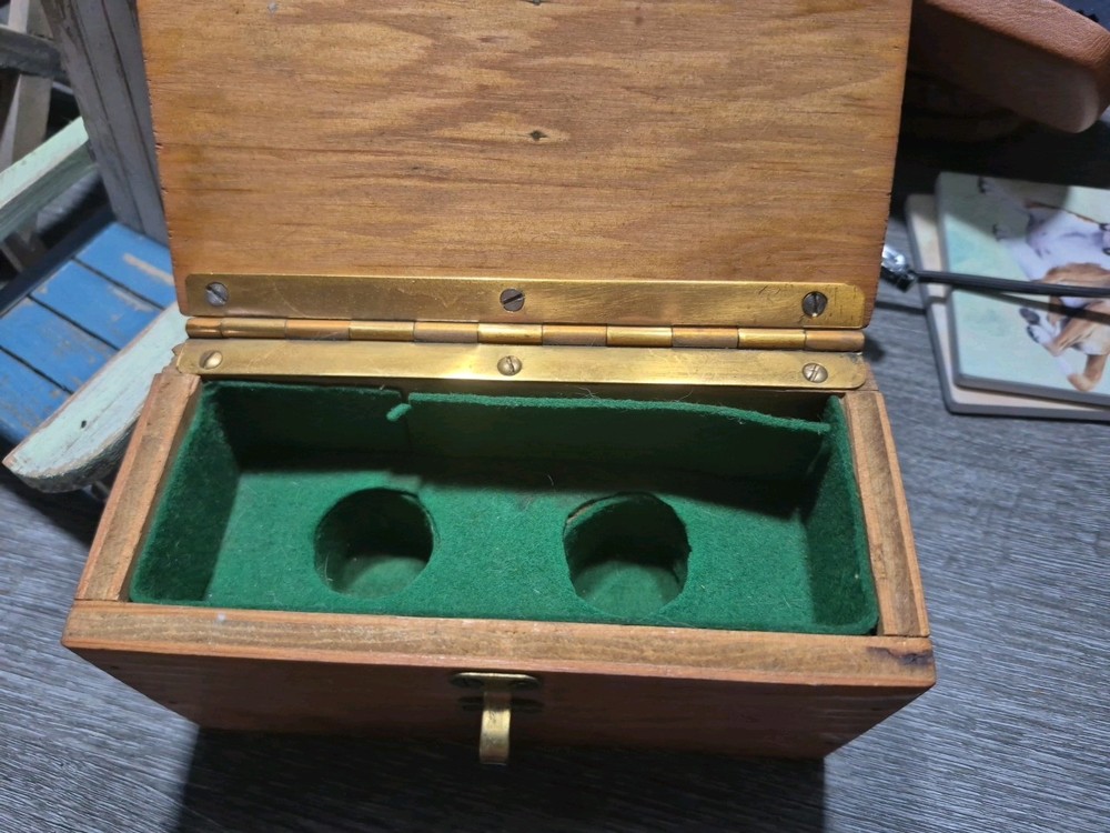 Adjustable Wearable Binoculars Unmarked with Wood Case