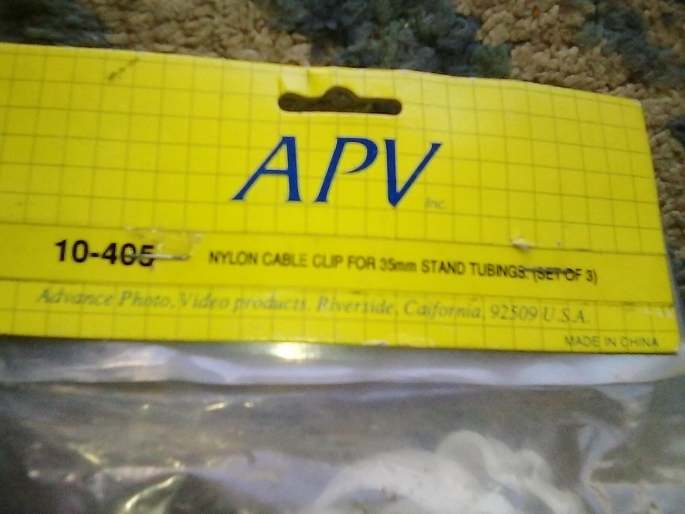 APV Light Stand Nylon Cable Clip 3 Pack