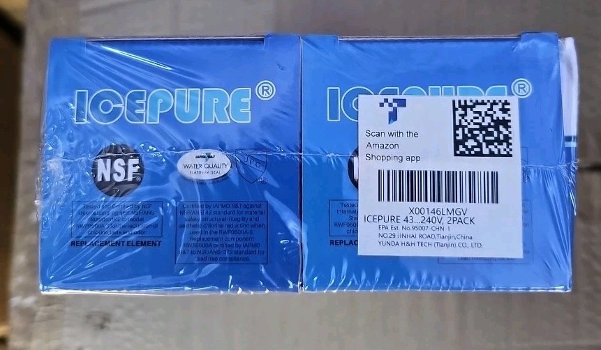 ICEPURE 4396508 Refrigerator Water Filter Replacement for ED Filter 5 - 2 Pack