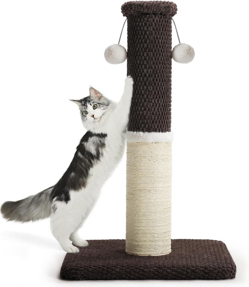 Made4Pets Tall Cat Scratching Post, Heavy Duty and Thicker Scratching Posts for