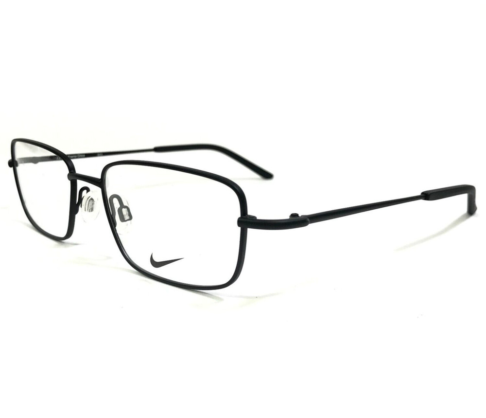 Nike Eyeglasses Frames 8183 002 Matte Black Rectangular Full Wire Rim 54-18-140