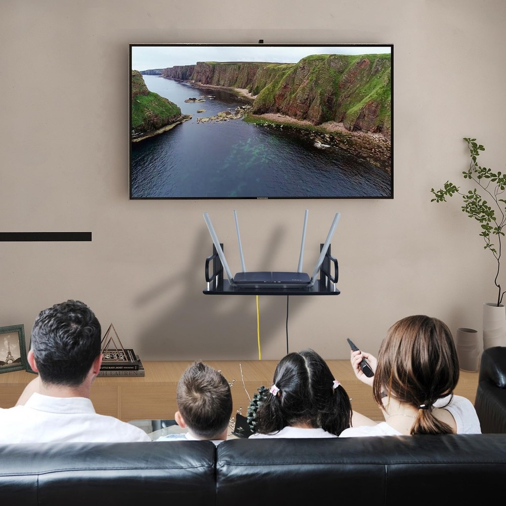 Floating AV ShelvesProjector Wall Mount DVD ShelfFloating Entertainment Cente...