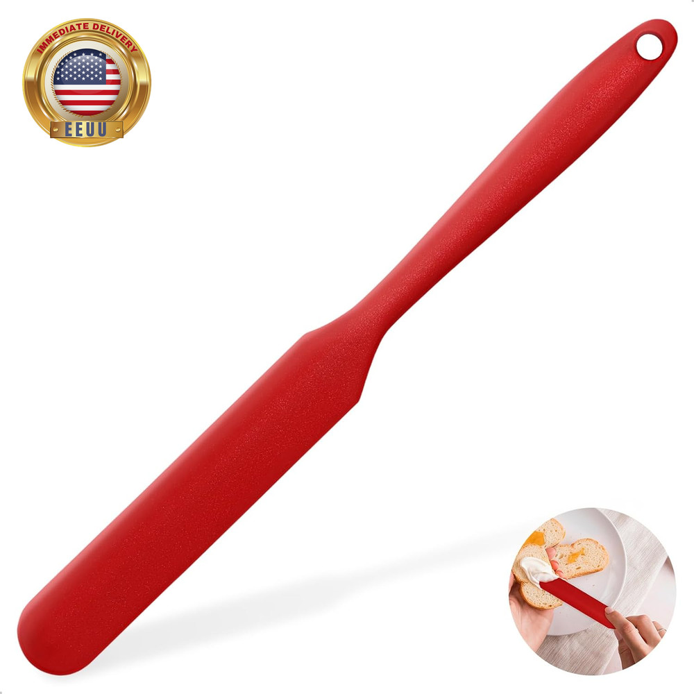Silicone Jar Scraper with Long Handle, Jam Spreader for Peanut Butter, Kitchen S