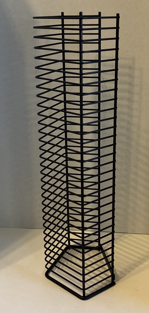 31 CD Metal Wire Storage Tower 18” Wall Mounted for CDs