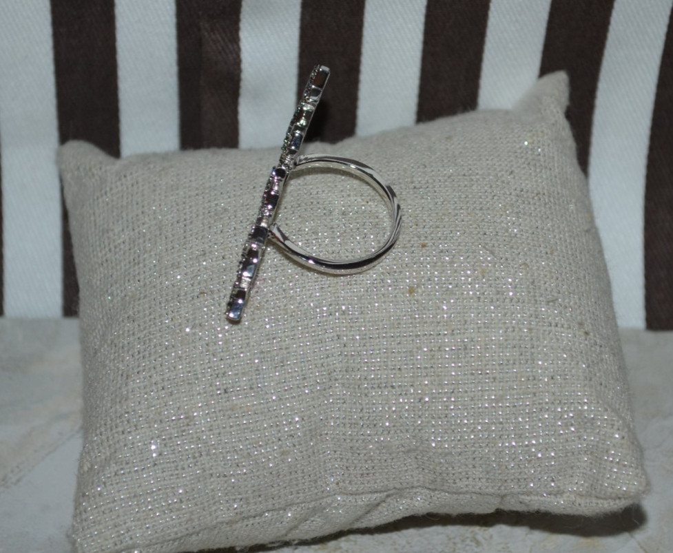 Henri Bendel Pave Link Ring - You Pick Size