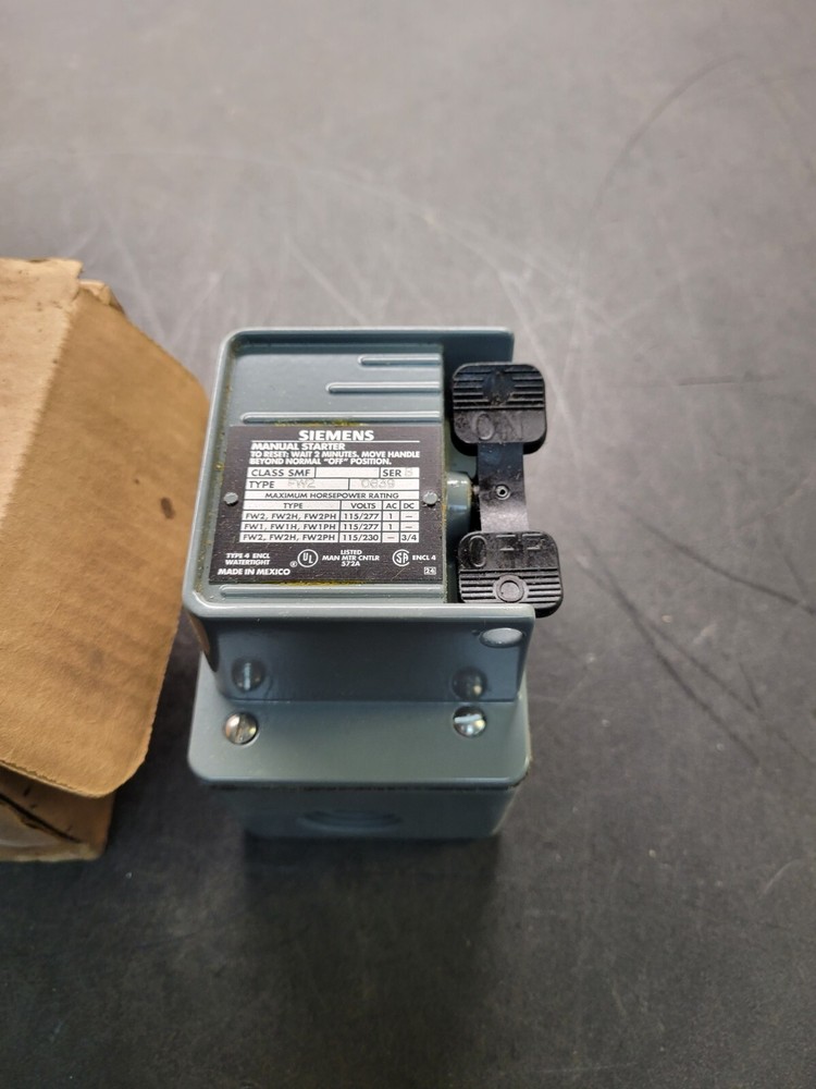 Siemens SMF FW2 Manual Starter.