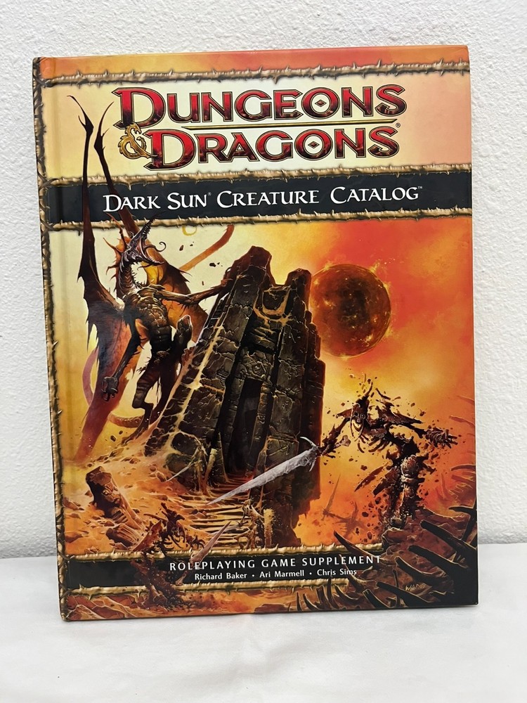Dungeons and Dragons 4e Dark Sun Creature Catalog - Hardcover