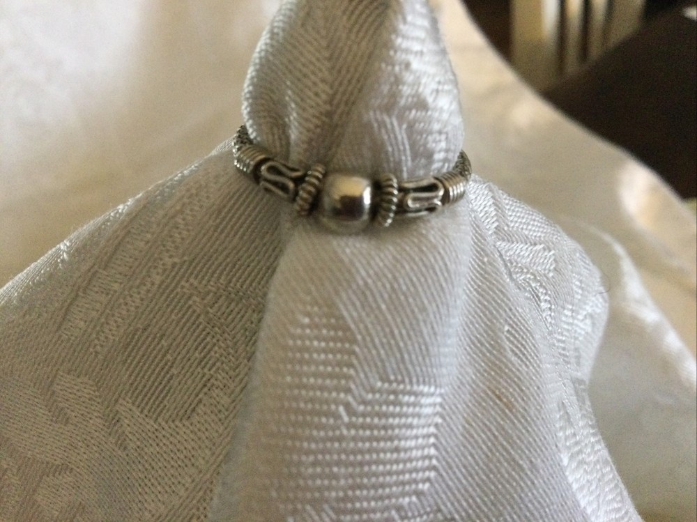 vintage Silver embossed ring
