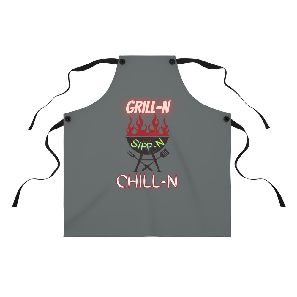 Grill-N, Sipp-N & Chill-N - BBQ Apron