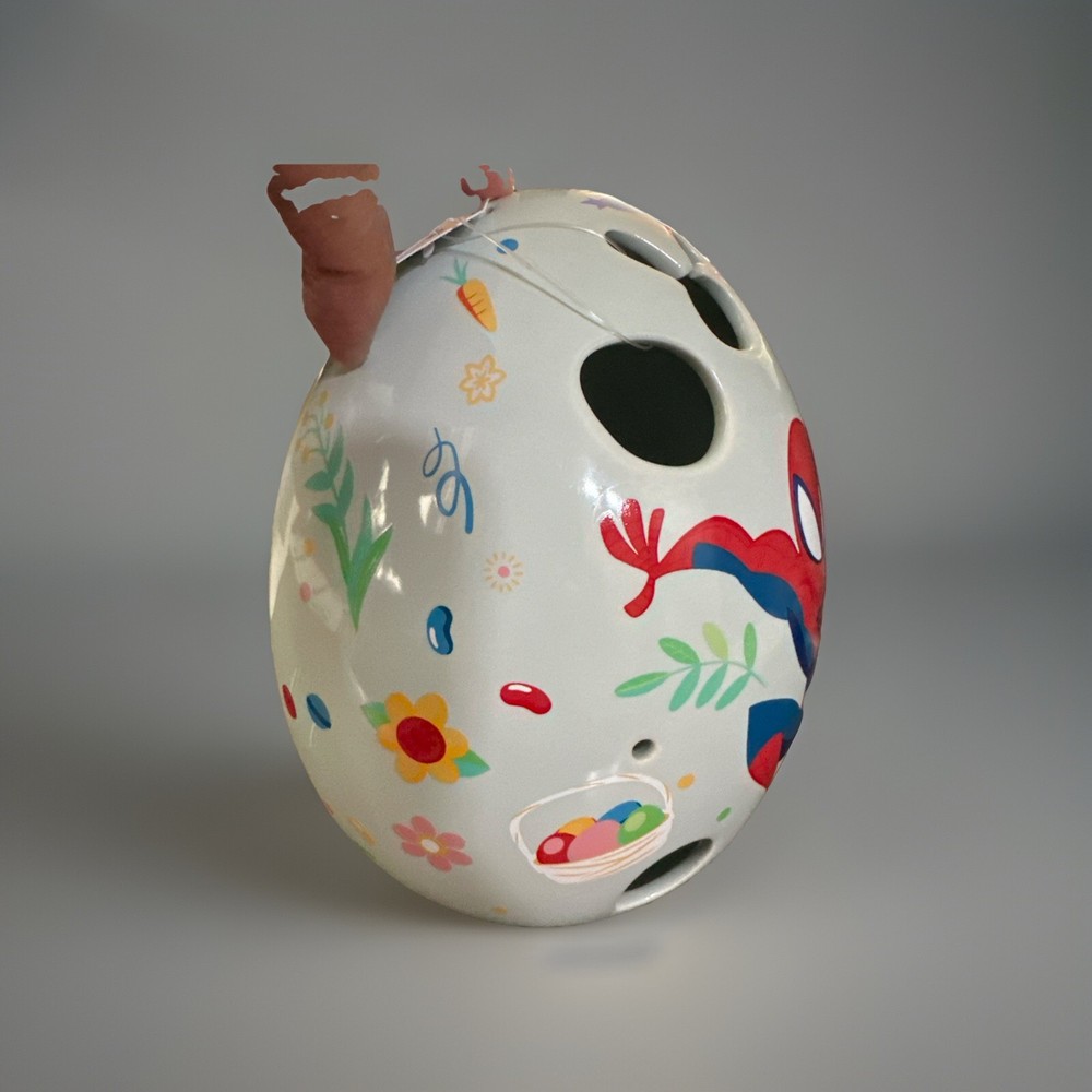 Marvel Spiderman Ceramic LED Easter Decorative Accent Decor 8"