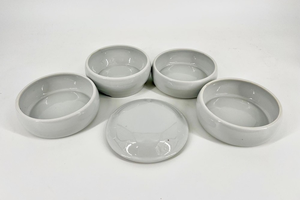 Exquisite White Relish Dishes