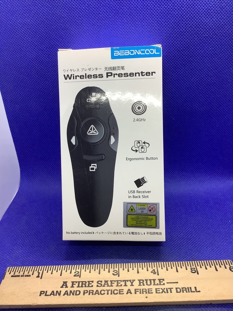 Wireless Power point Presentation Remote USB PPT Presenter Laser Pointer S6